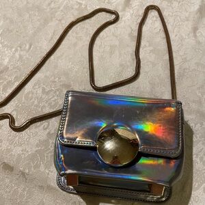 Holographic Silver Crossbody Bag